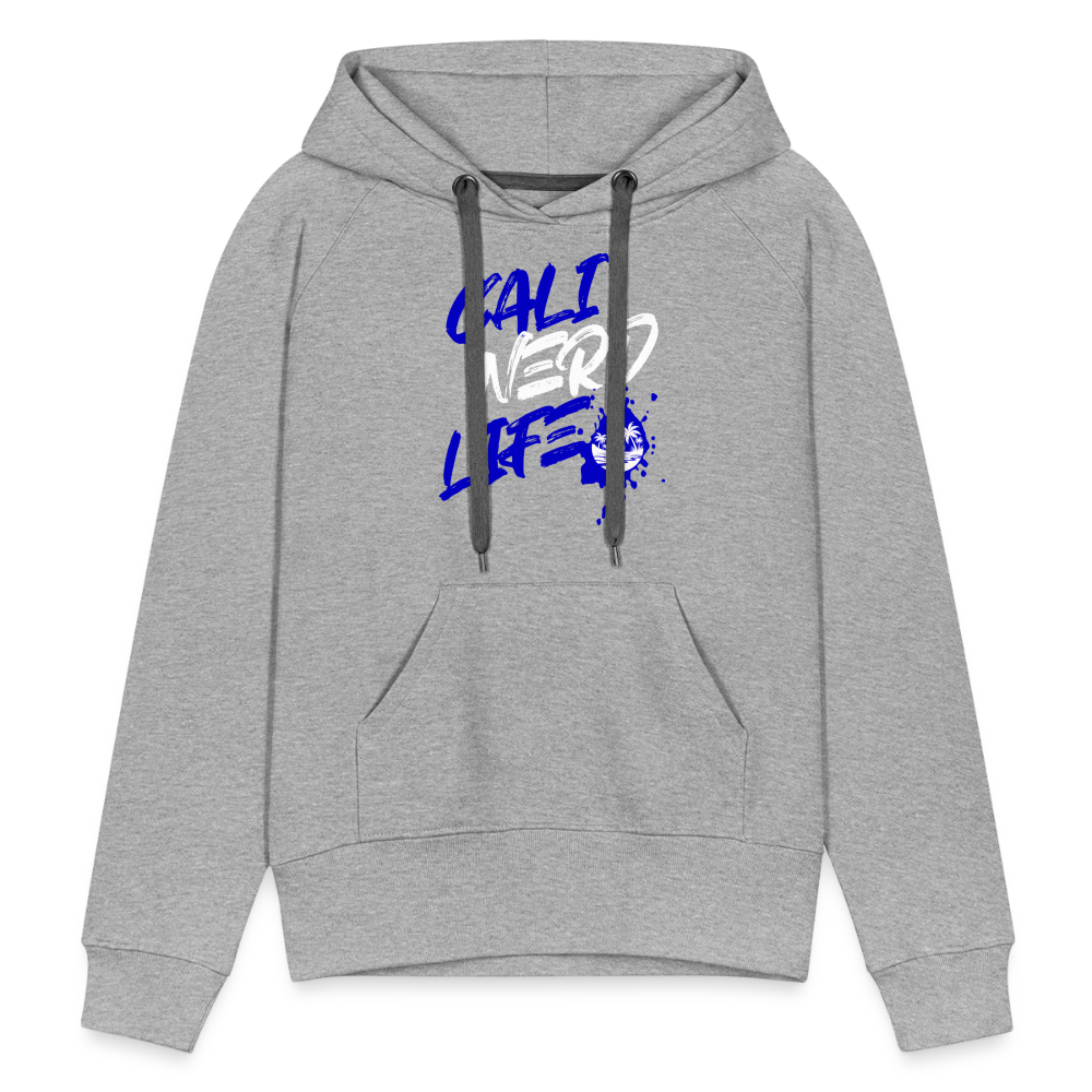 Cali Nerd Life Graphic Women’s Premium Hoodie - heather grey
