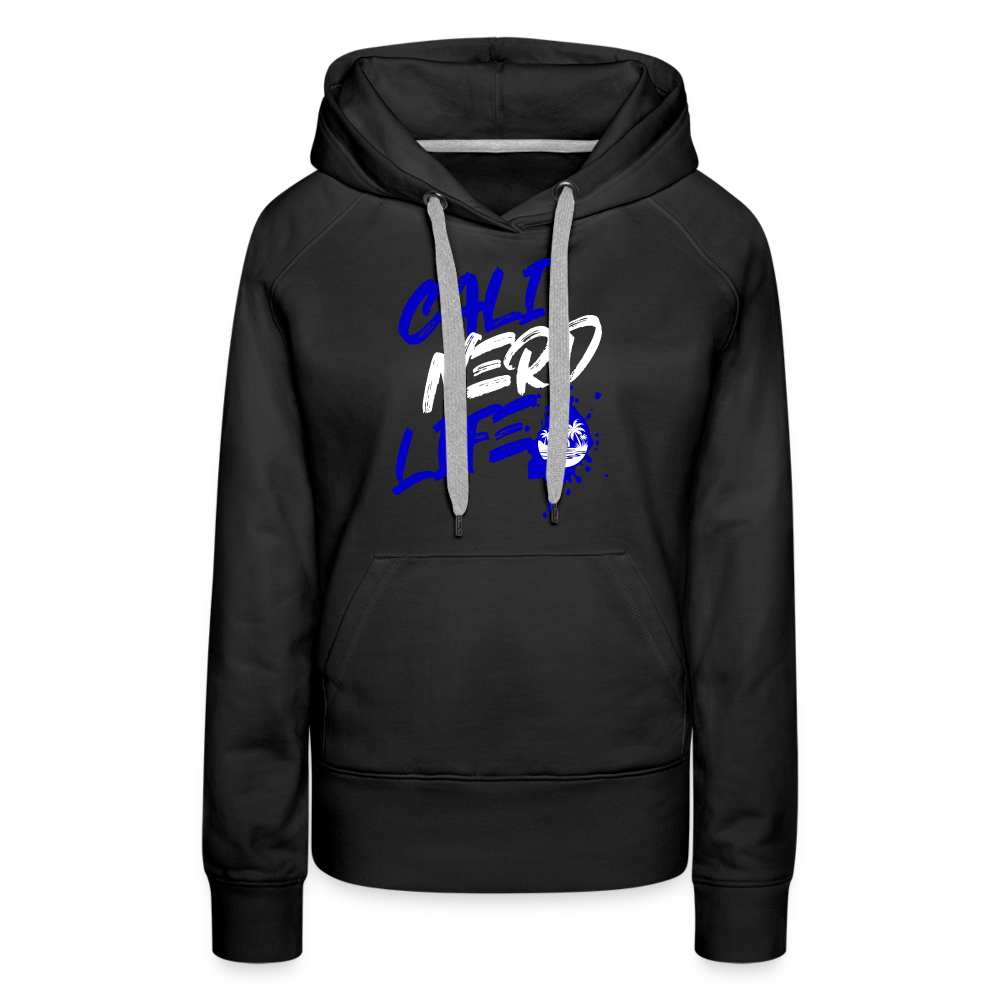 Cali Nerd Life Graphic Women’s Premium Hoodie - black