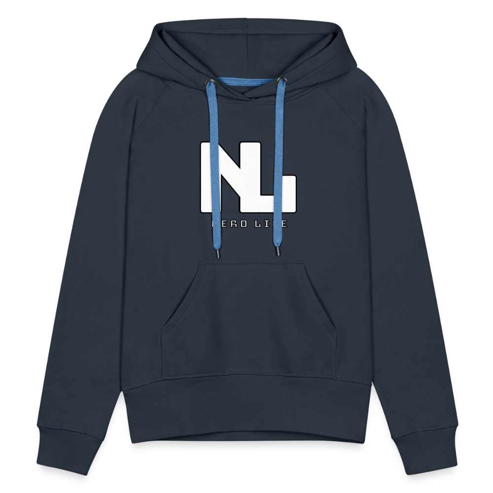 Nerd Life Graphic Women’s Premium Hoodie - navy