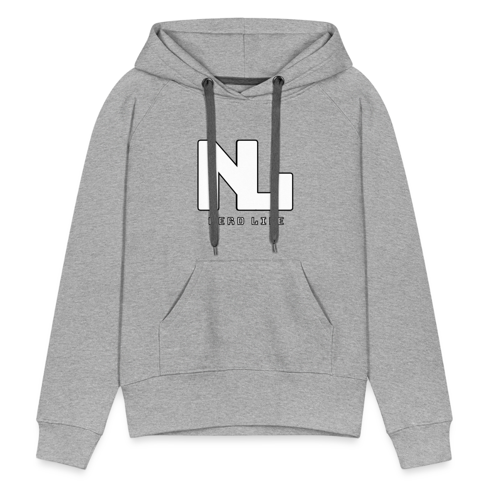 Nerd Life Graphic Women’s Premium Hoodie - heather grey