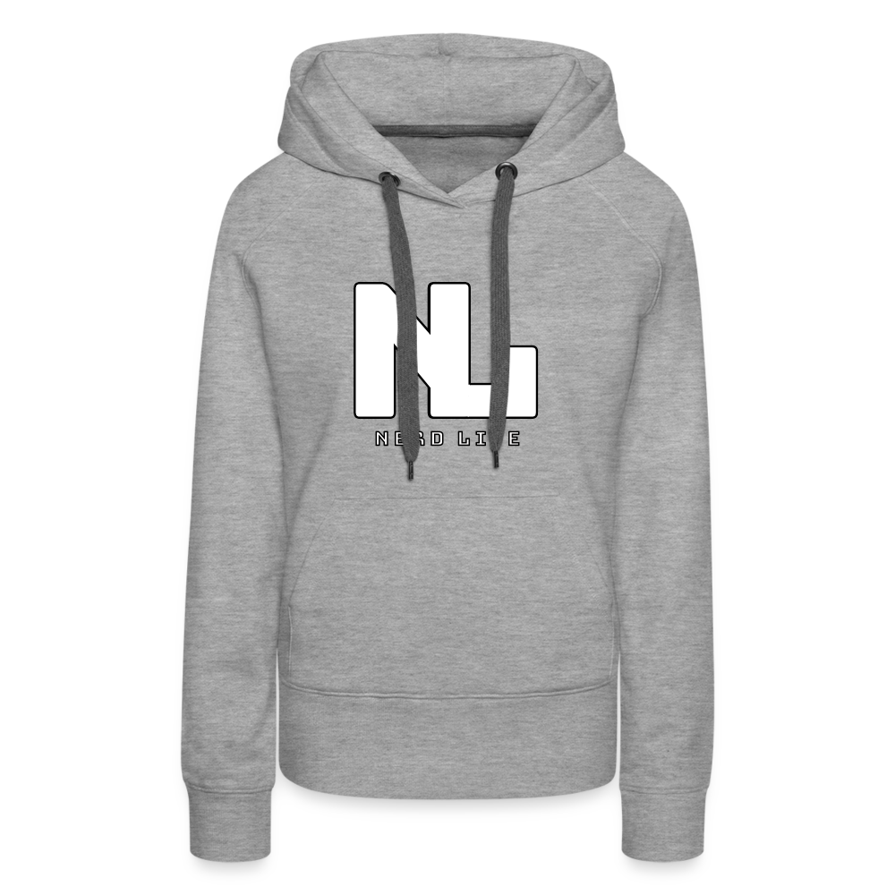 Nerd Life Graphic Women’s Premium Hoodie - heather grey