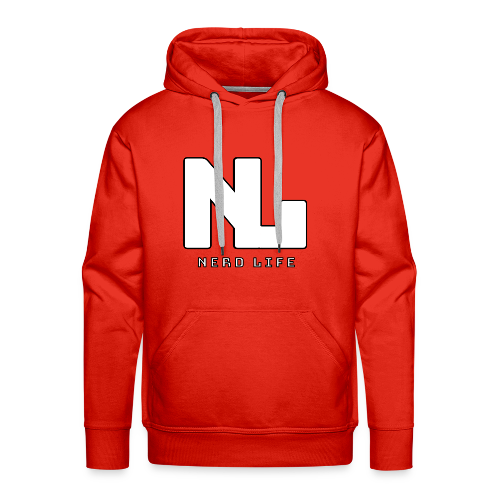 Nerd Life Graphic Men’s Premium Hoodie - red