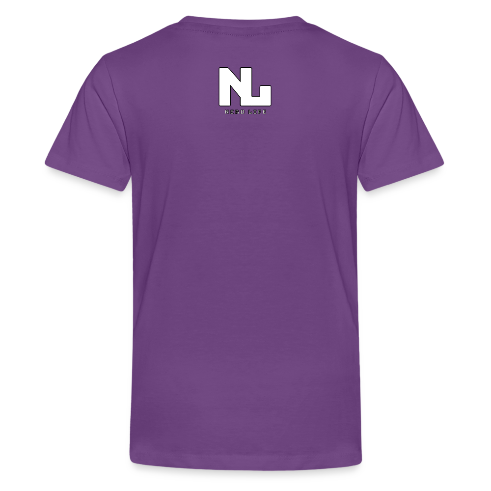 Fin-Tastic Football Player Kids' Premium T-Shirt - purple