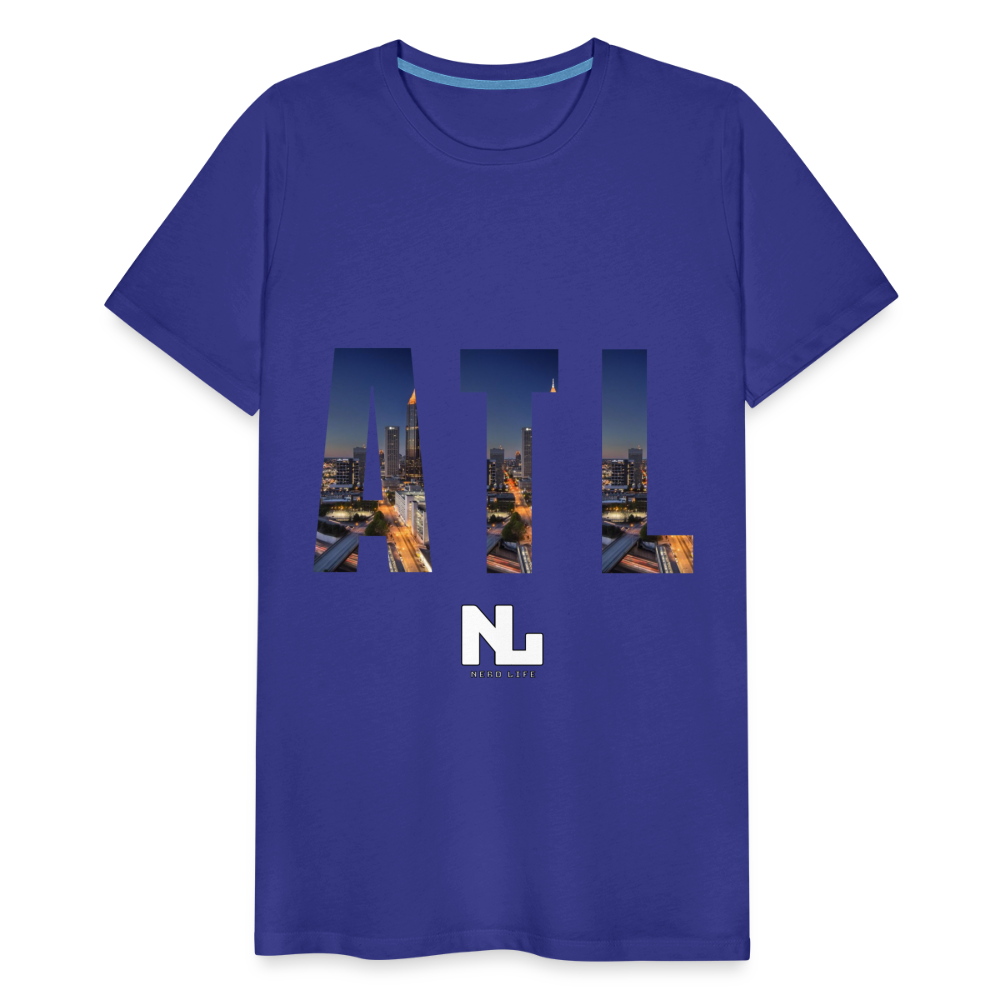 ATL Nerd Life City Graphic Men's Premium T-Shirt - royal blue