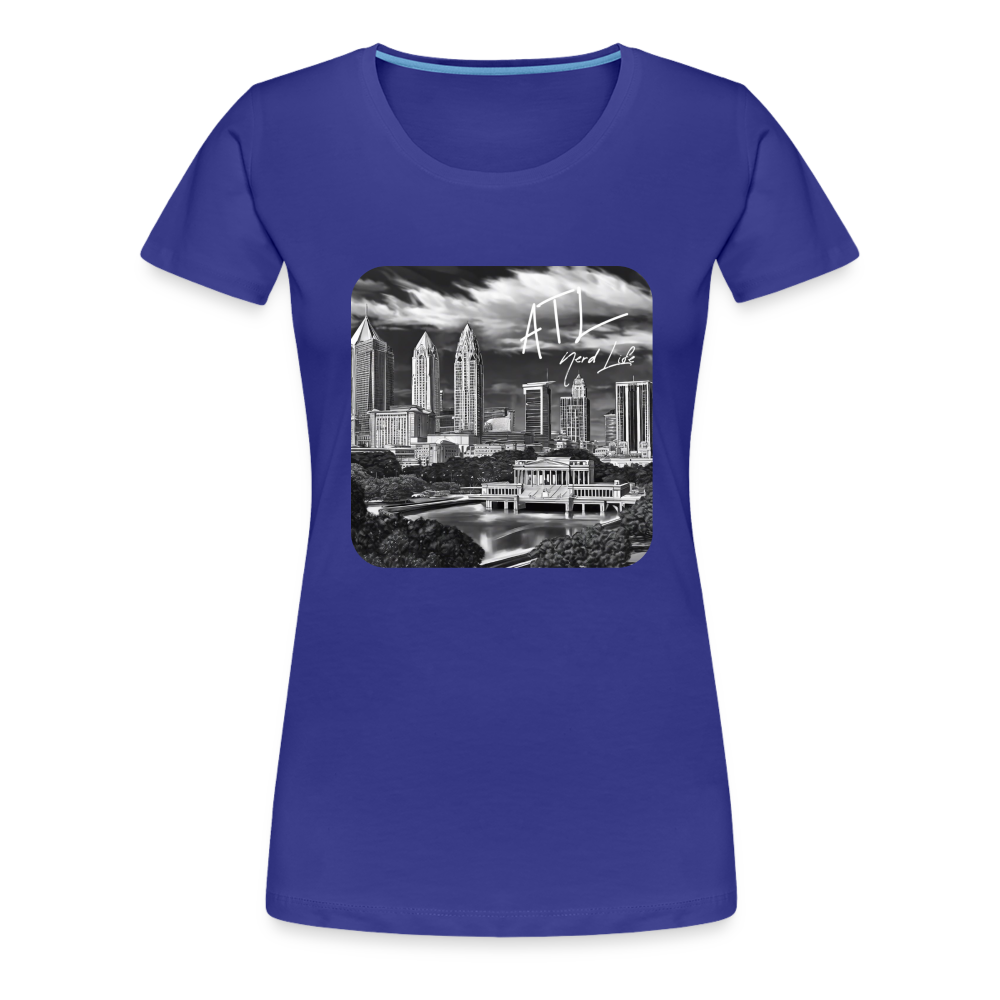 ATL Nerd Life CityScape Women’s Premium T-Shirt - royal blue