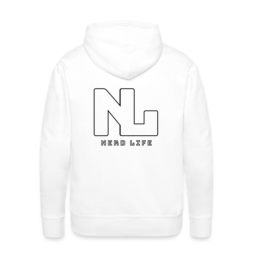 Most Likely To Rage Quit Graphic Men’s Premium Hoodie - white