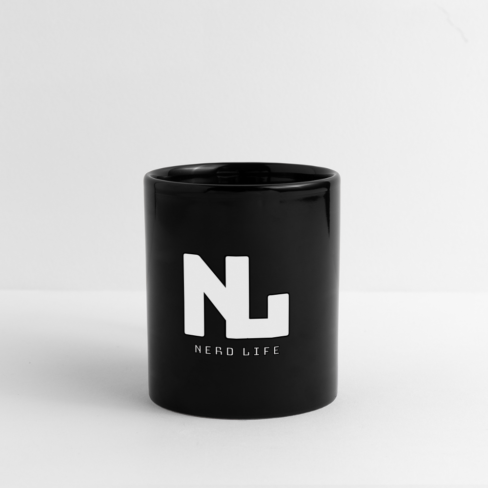 Nerd Life Graphic Full Color Mug - black