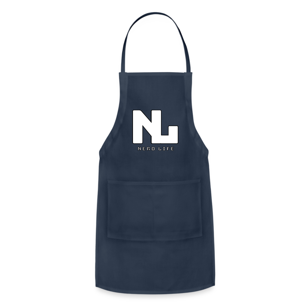 Nerd Life Graphic Adjustable Apron - navy