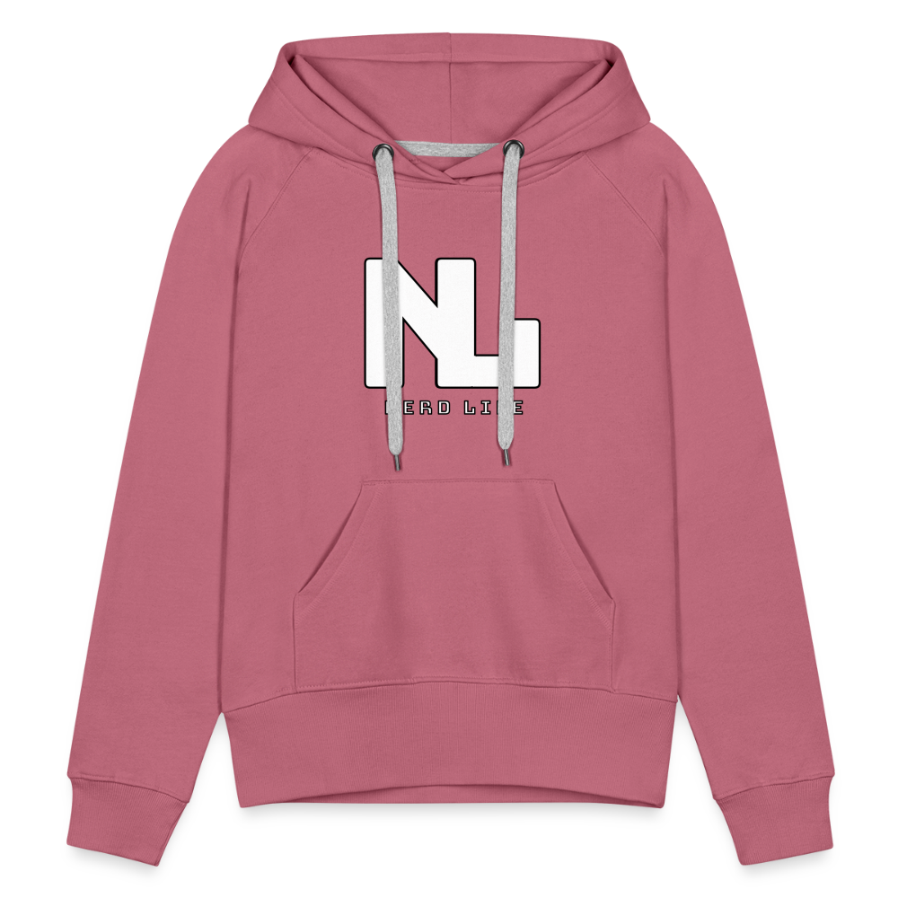 Nerd Life Graphic Women’s Premium Hoodie - mauve