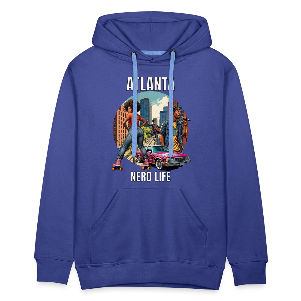 Atlanta Nerd Life Highlights Graphic Men’s Premium Hoodie - royal blue