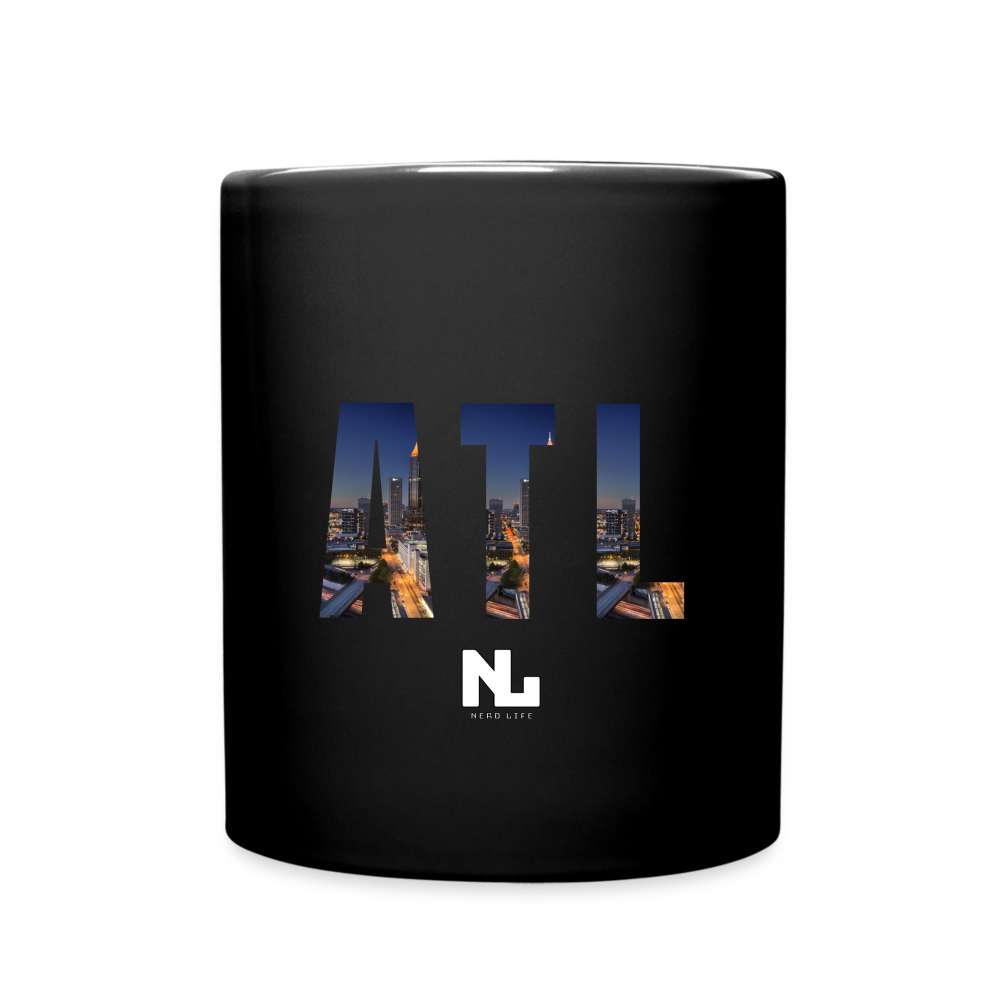 ATL Nerd Life City Graphic Full Color Mug - black