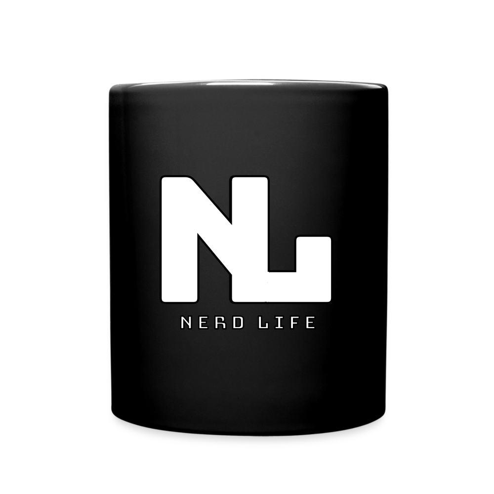 Nerd Life Graphic Full Color Mug - black
