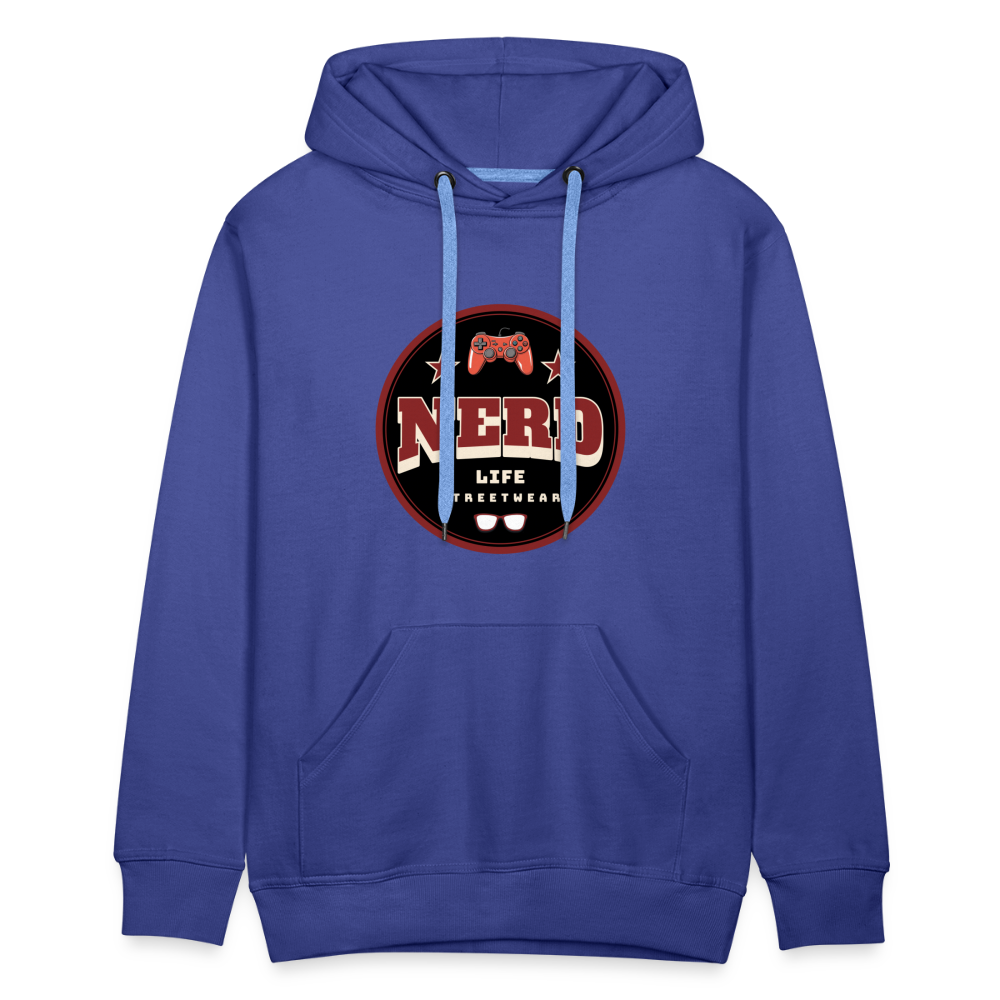 Nerd Life Circle Graphic Men’s Premium Hoodie - royal blue