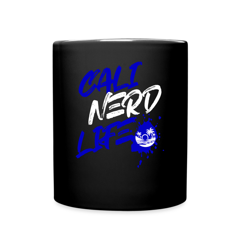 Cali Nerd Life Graphic Full Color Mug - black