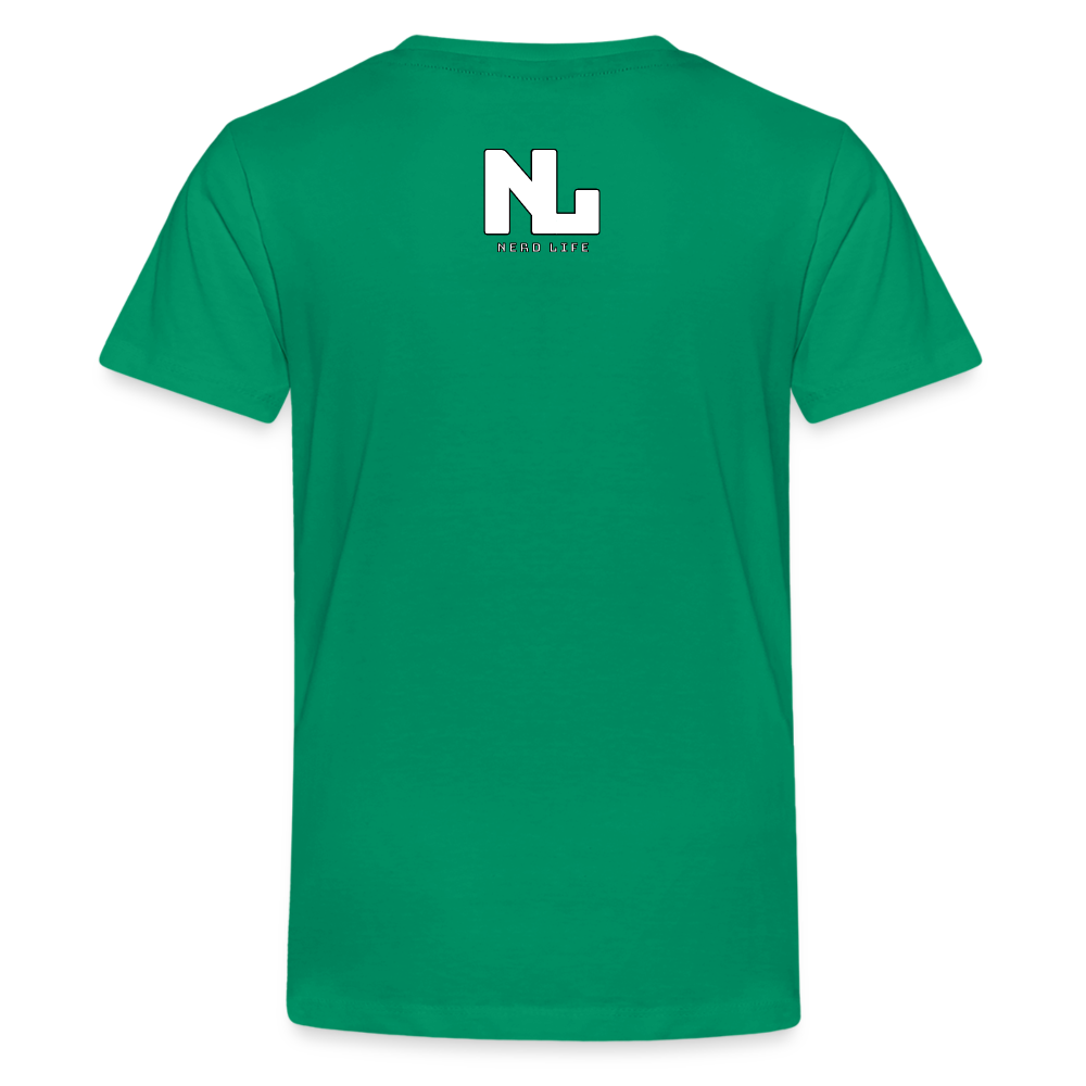 Fin-Tastic Football Player Kids' Premium T-Shirt - kelly green