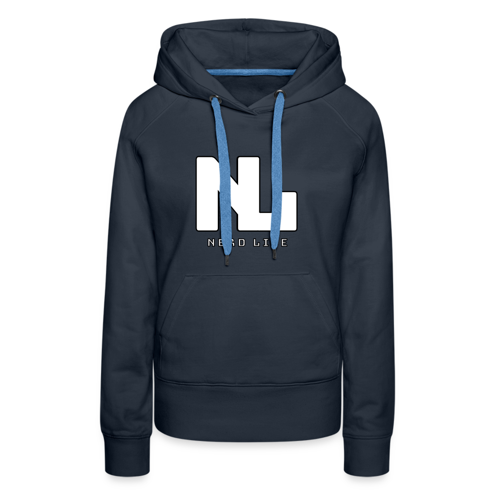 Nerd Life Graphic Women’s Premium Hoodie - navy