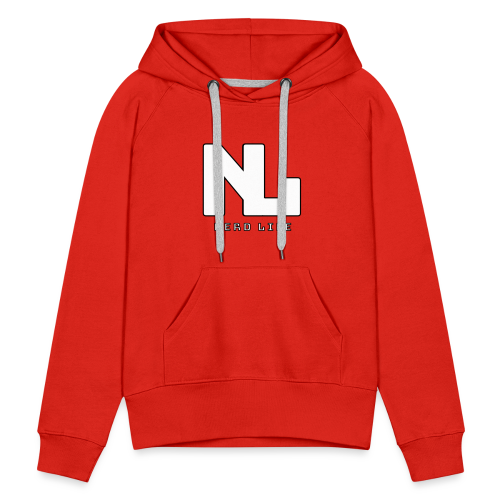Nerd Life Graphic Women’s Premium Hoodie - red