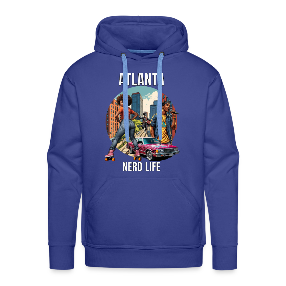 Atlanta Nerd Life Highlights Graphic Men’s Premium Hoodie - royal blue