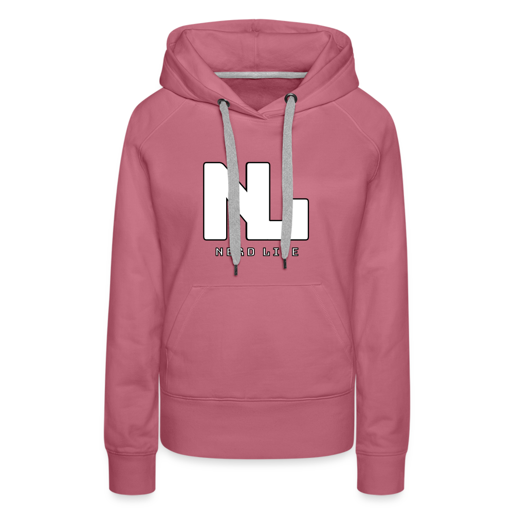 Nerd Life Graphic Women’s Premium Hoodie - mauve