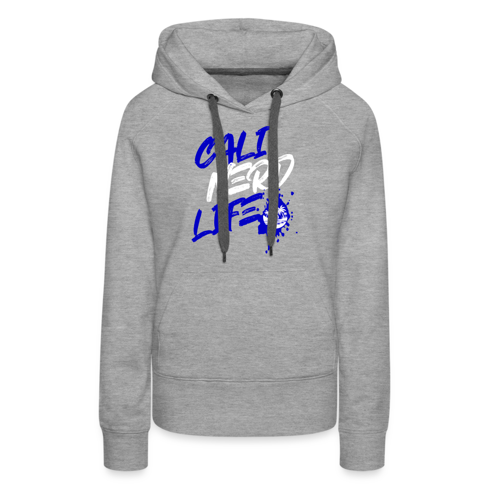 Cali Nerd Life Graphic Women’s Premium Hoodie - heather grey