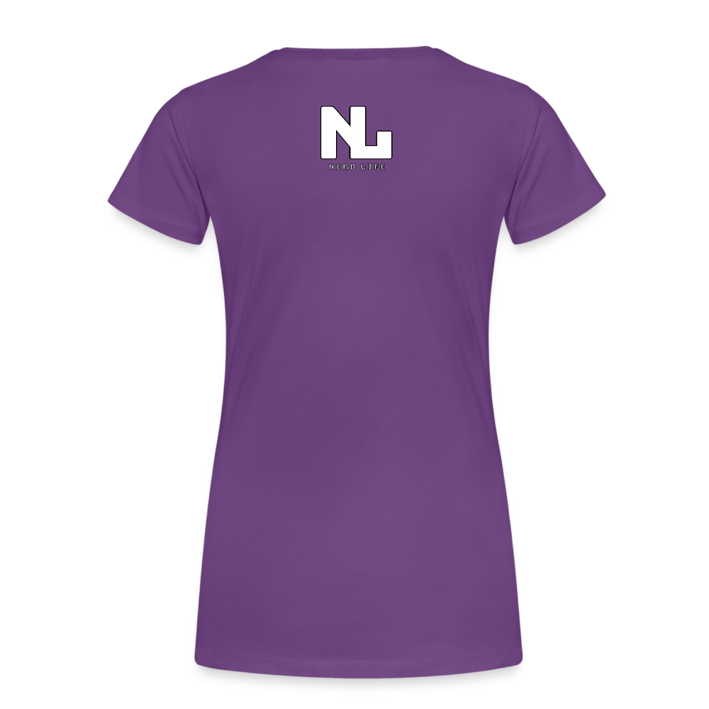 ATL Nerd Life CityScape Women’s Premium T-Shirt - purple