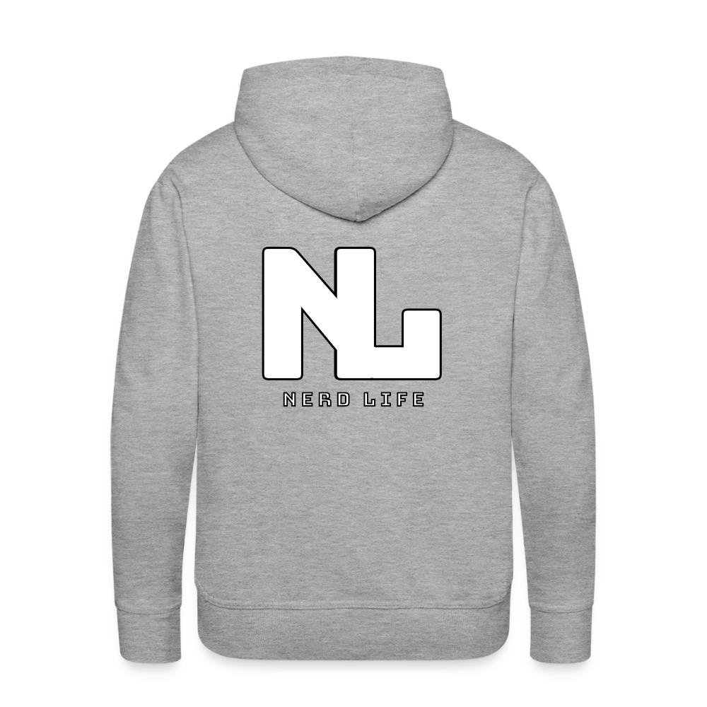 Most Likely To Rage Quit Graphic Men’s Premium Hoodie - heather grey