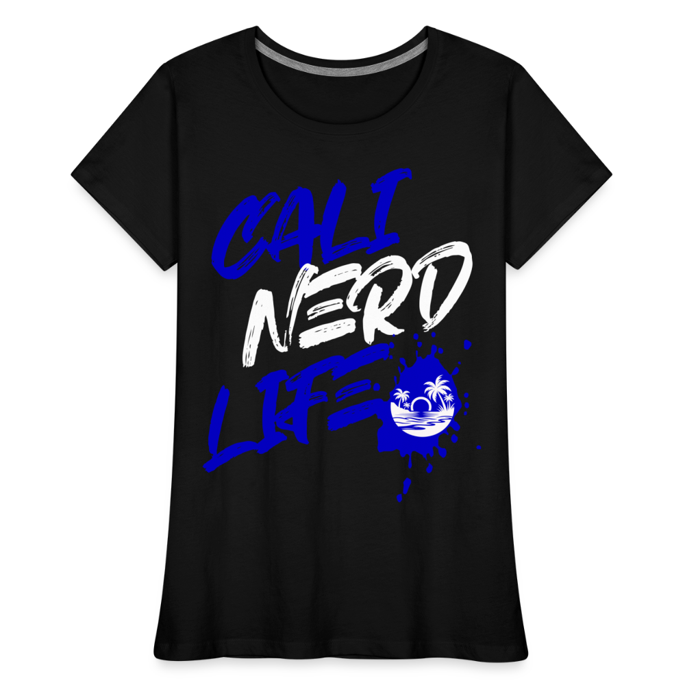 Cali Nerd Life Graphic Women’s Premium Organic T-Shirt - black