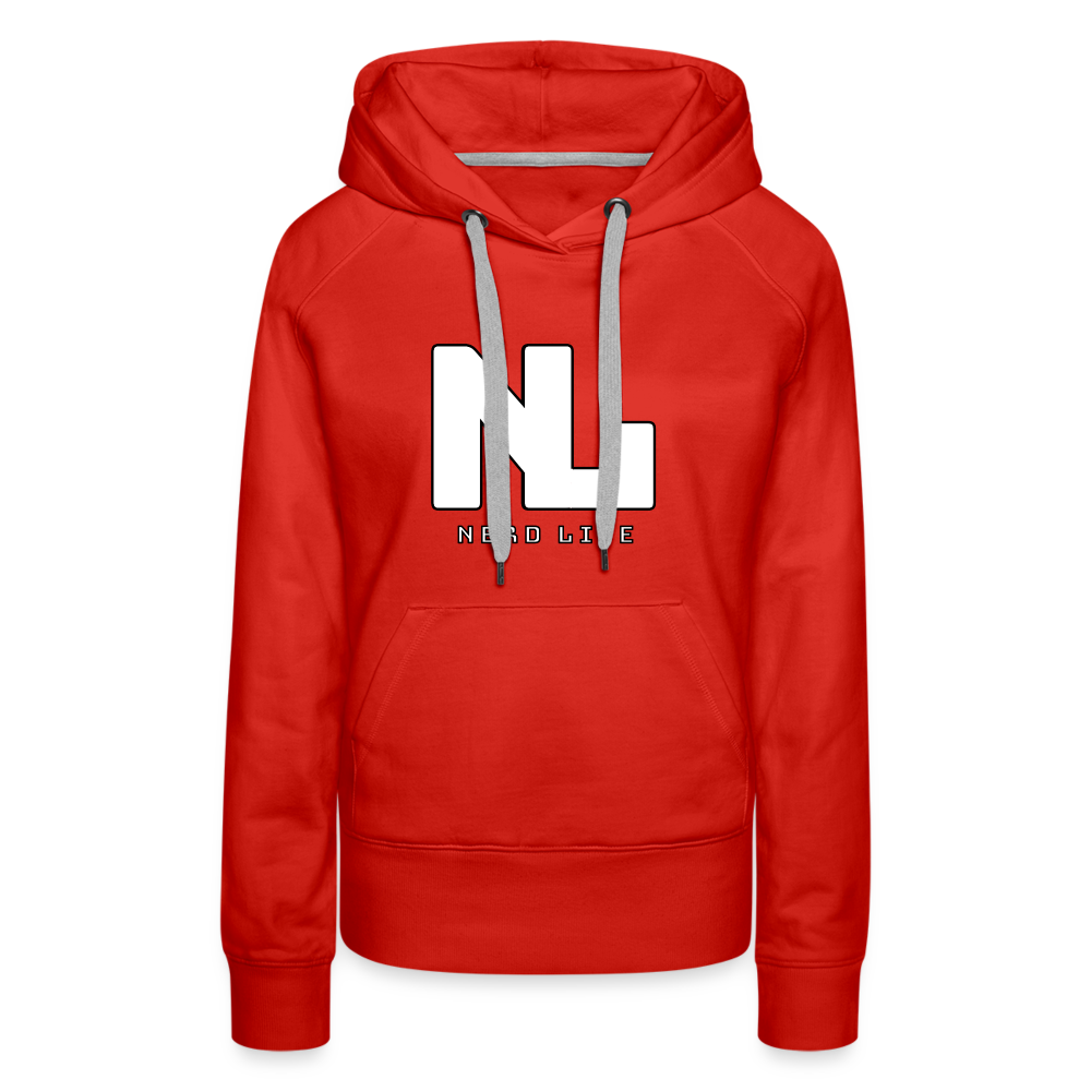 Nerd Life Graphic Women’s Premium Hoodie - red