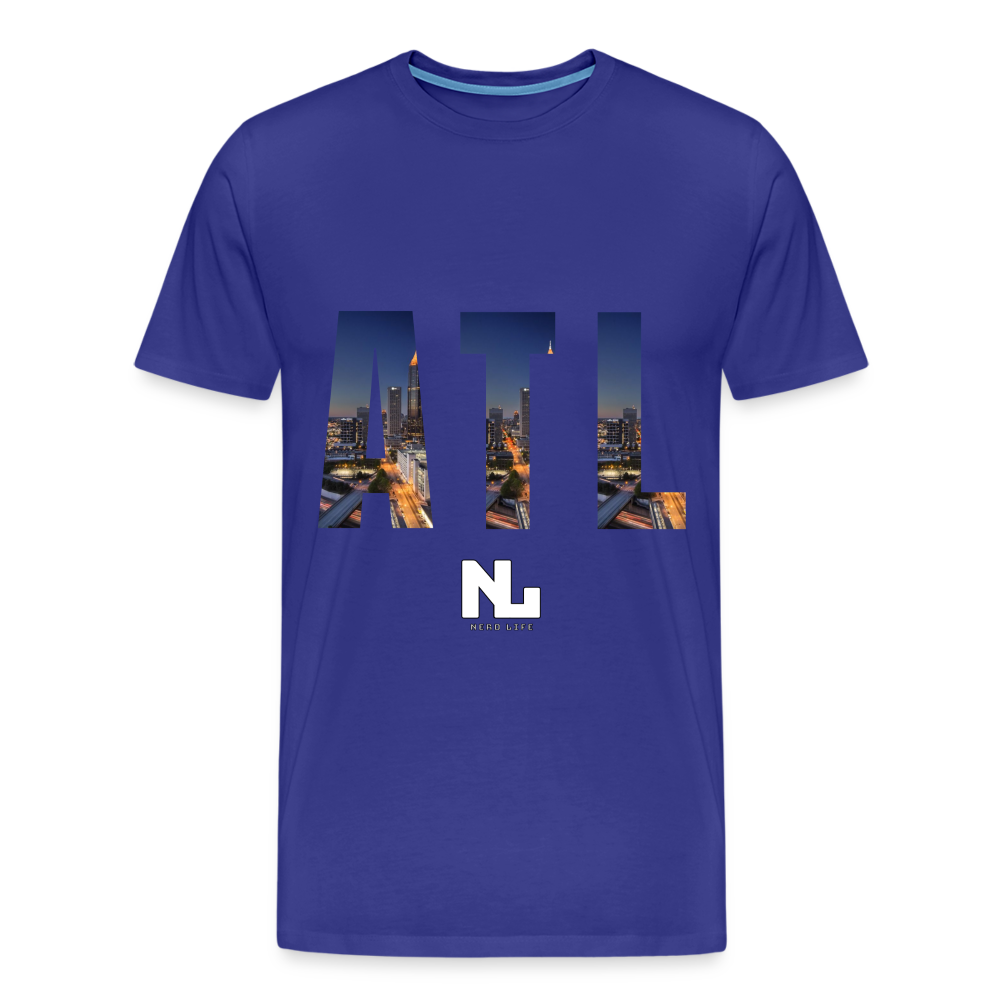 ATL Nerd Life City Graphic Men's Premium T-Shirt - royal blue