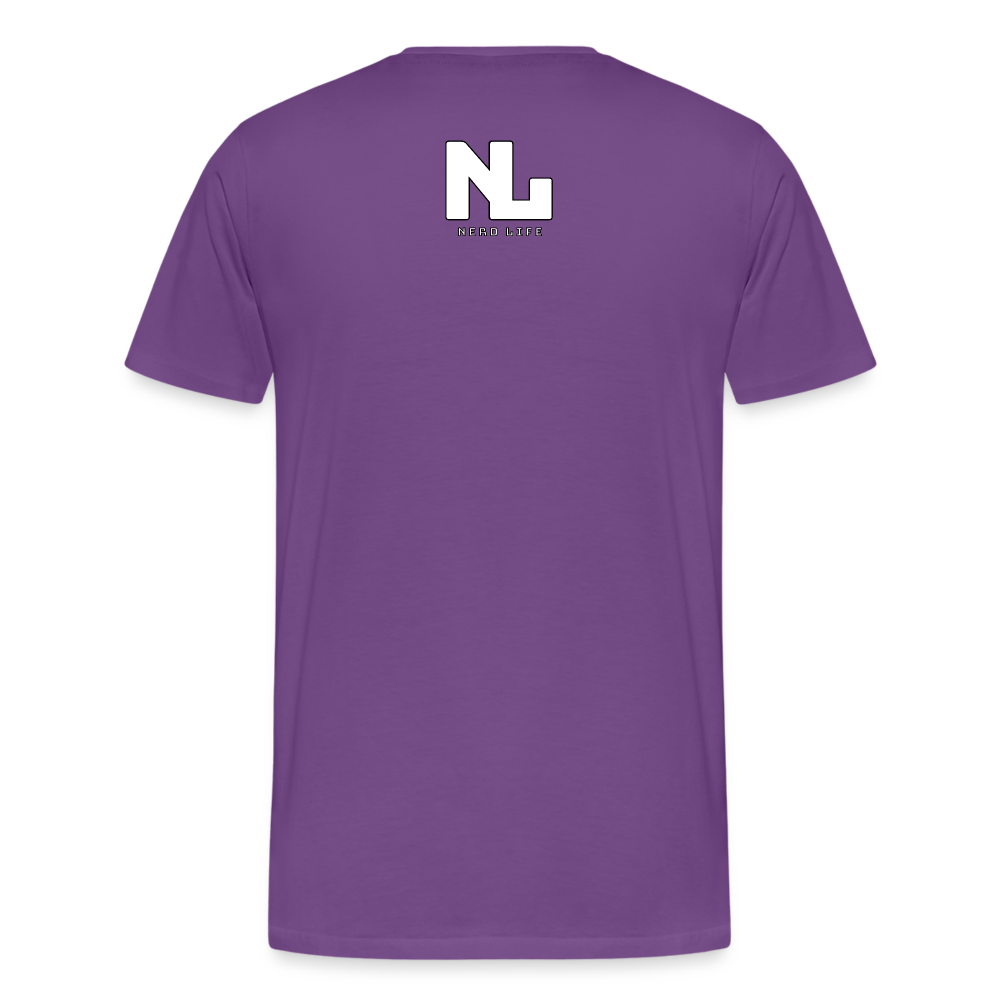 ATL Nerd Life CityScape Men's Premium T-Shirt - purple