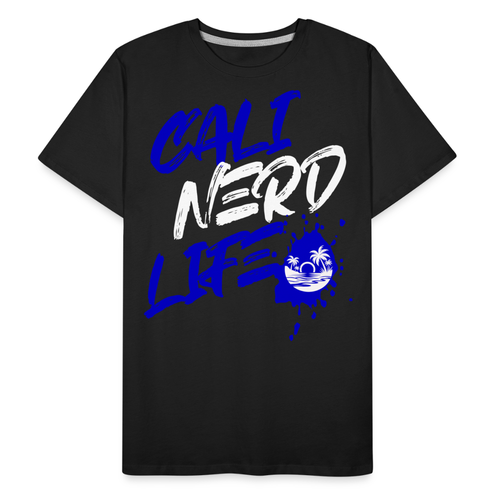 Cali Nerd Life Graphic Men’s Premium Organic T-Shirt - black