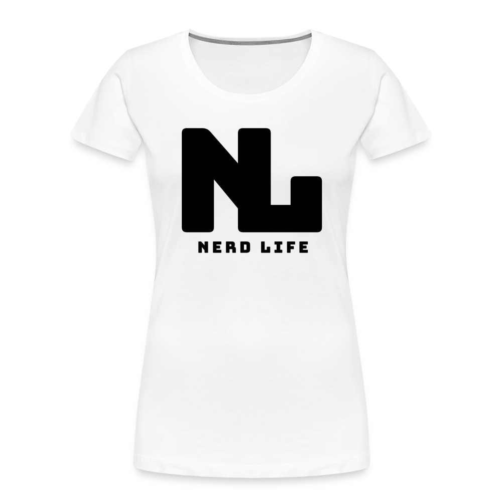 Nerd Life Graphic Black Women’s Premium Organic T-Shirt - white