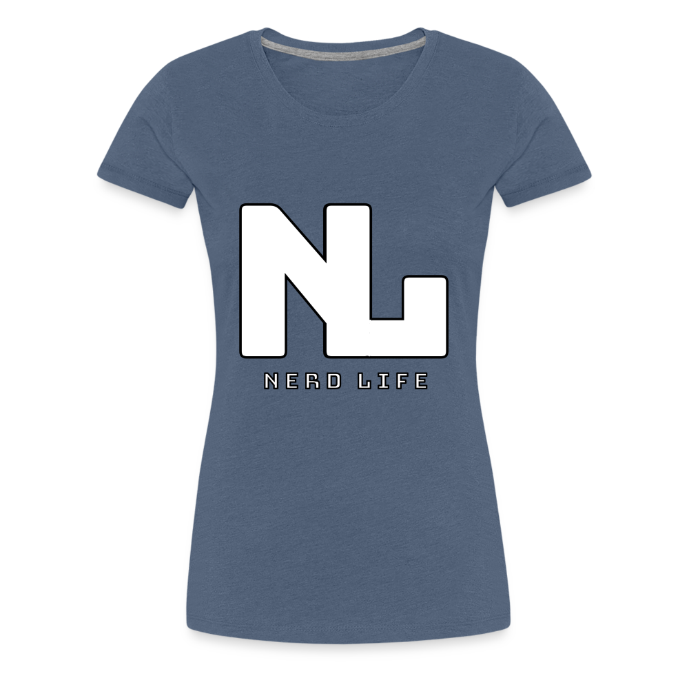 Nerd Life Graphic Women’s Premium T-Shirt - heather blue