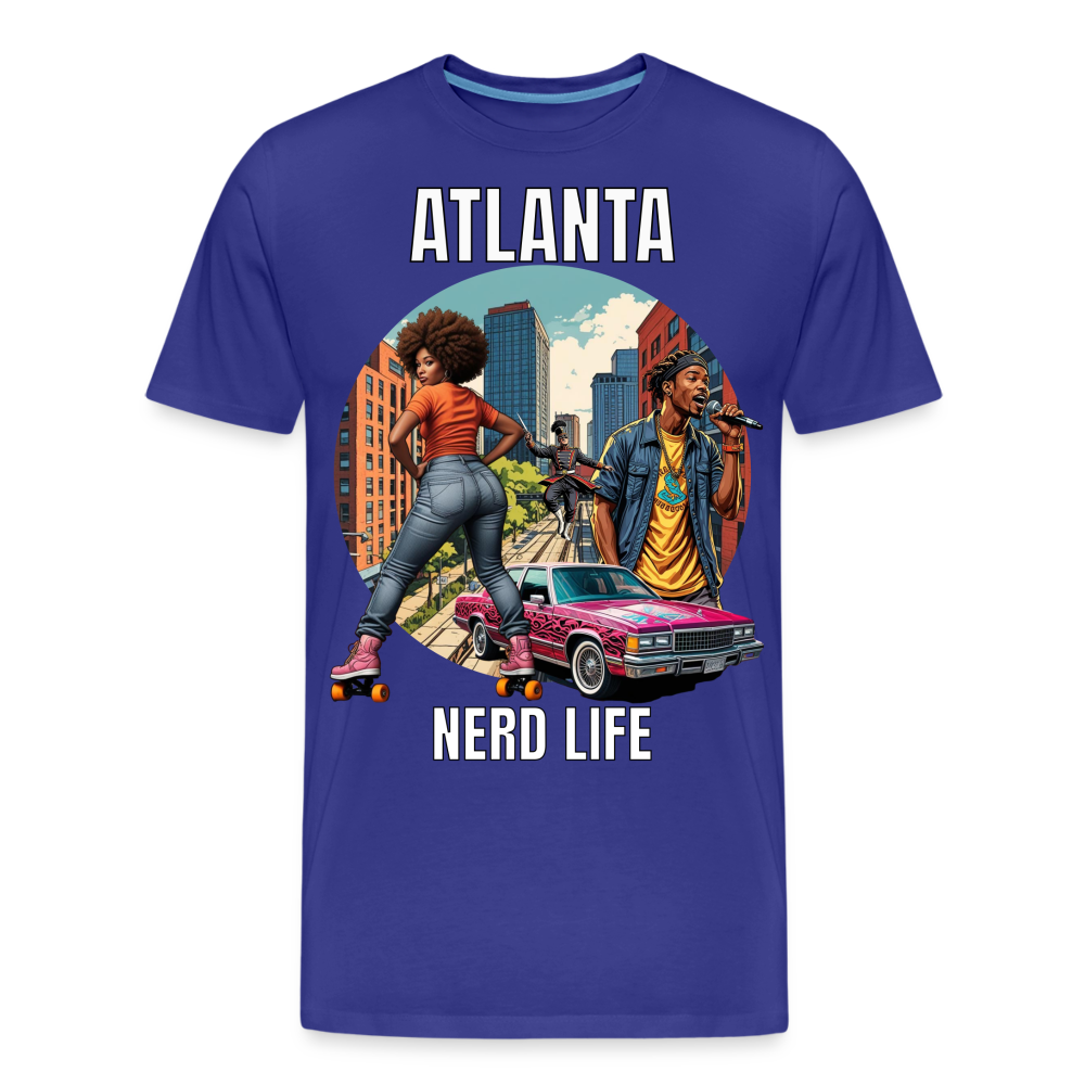 Atlanta Nerd Life Highlights Graphic Men’s Premium Organic T-Shirt - royal blue