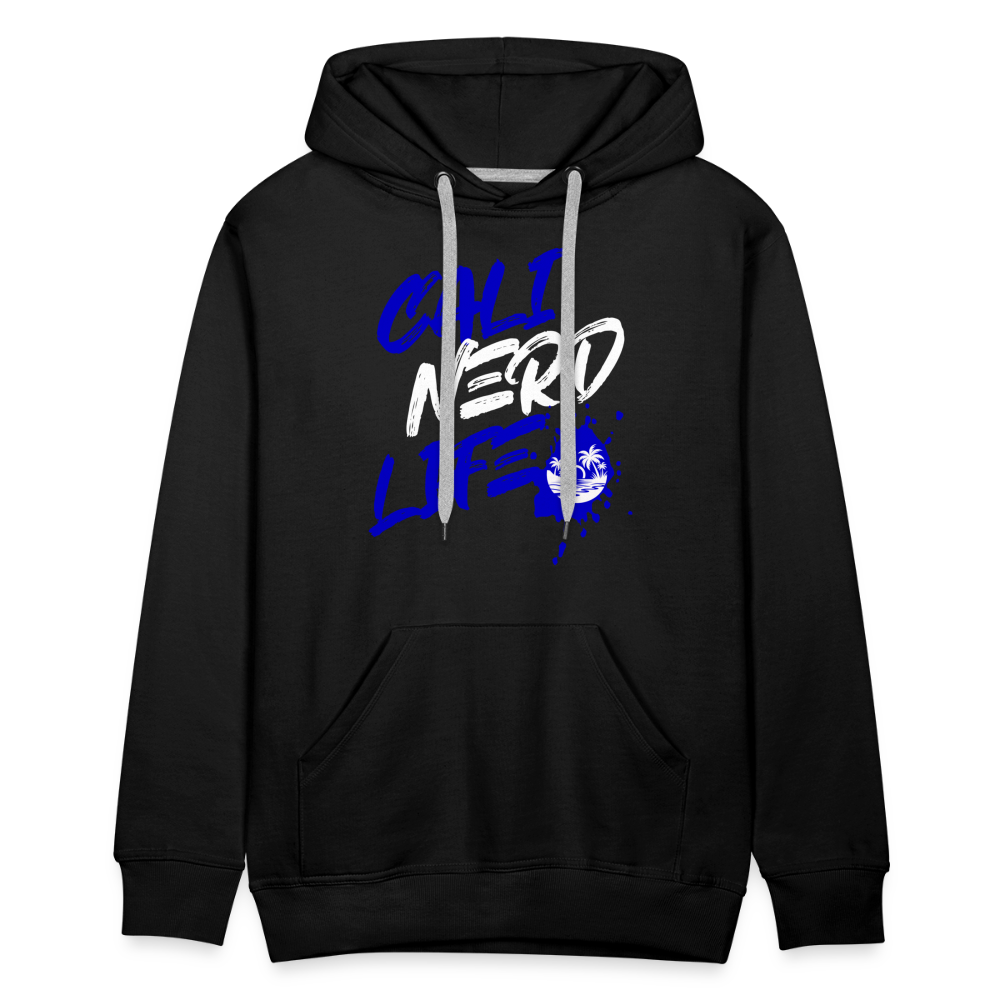 Cali Nerd Life Graphic Men’s Premium Hoodie - black