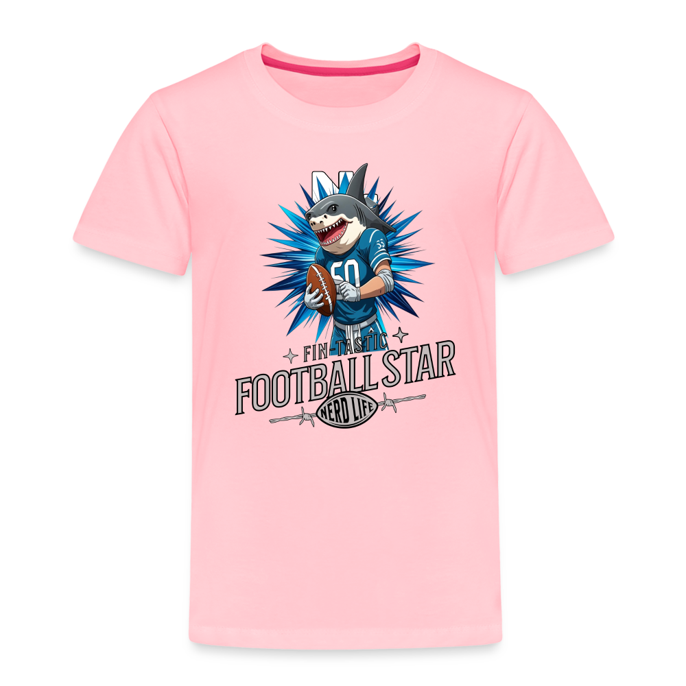 Fin-Tastic Football Player Toddler Premium T-Shirt - pink