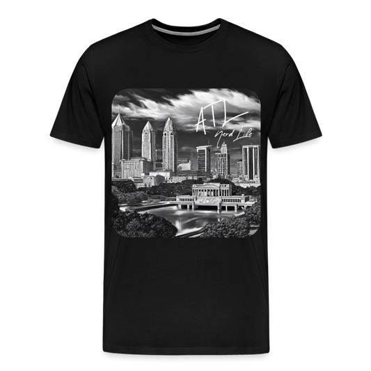 ATL Nerd Life CityScape Men's Premium T-Shirt - black