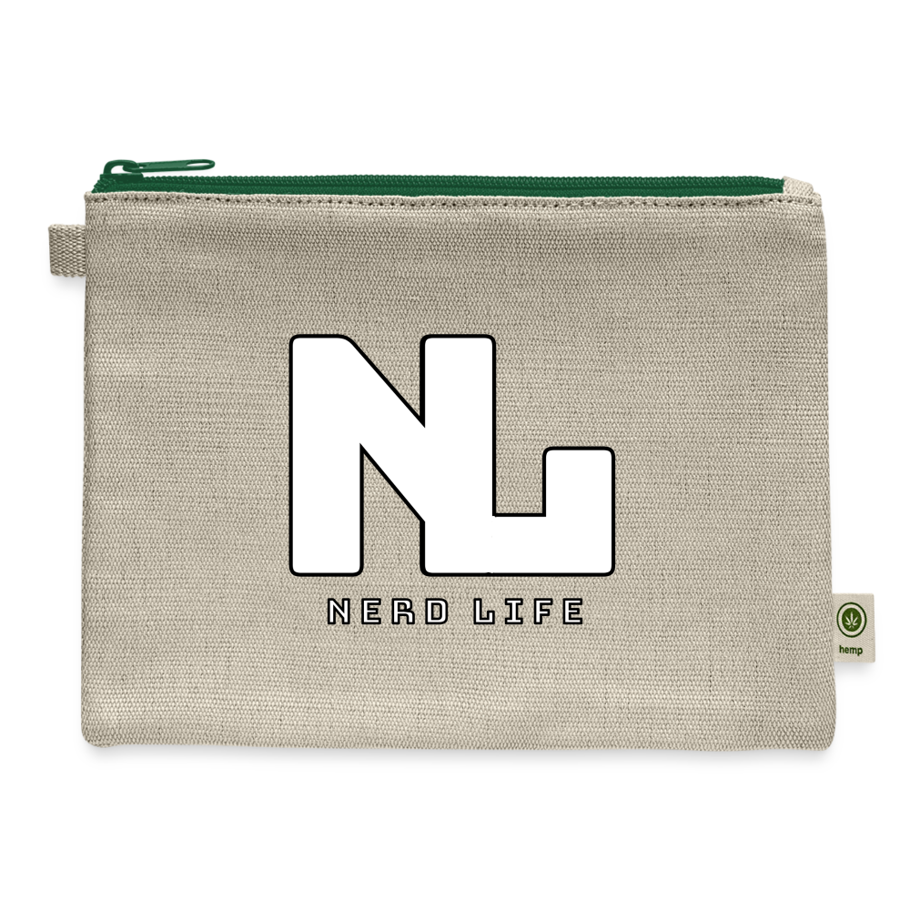 Nerd Life Graphic Carry All Pouch - natural/green