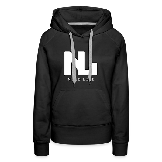 Nerd Life Graphic Women’s Premium Hoodie - black