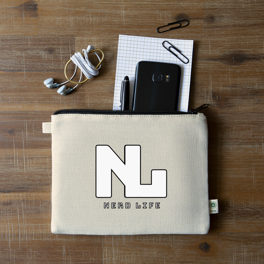 Nerd Life Graphic Carry All Pouch - natural