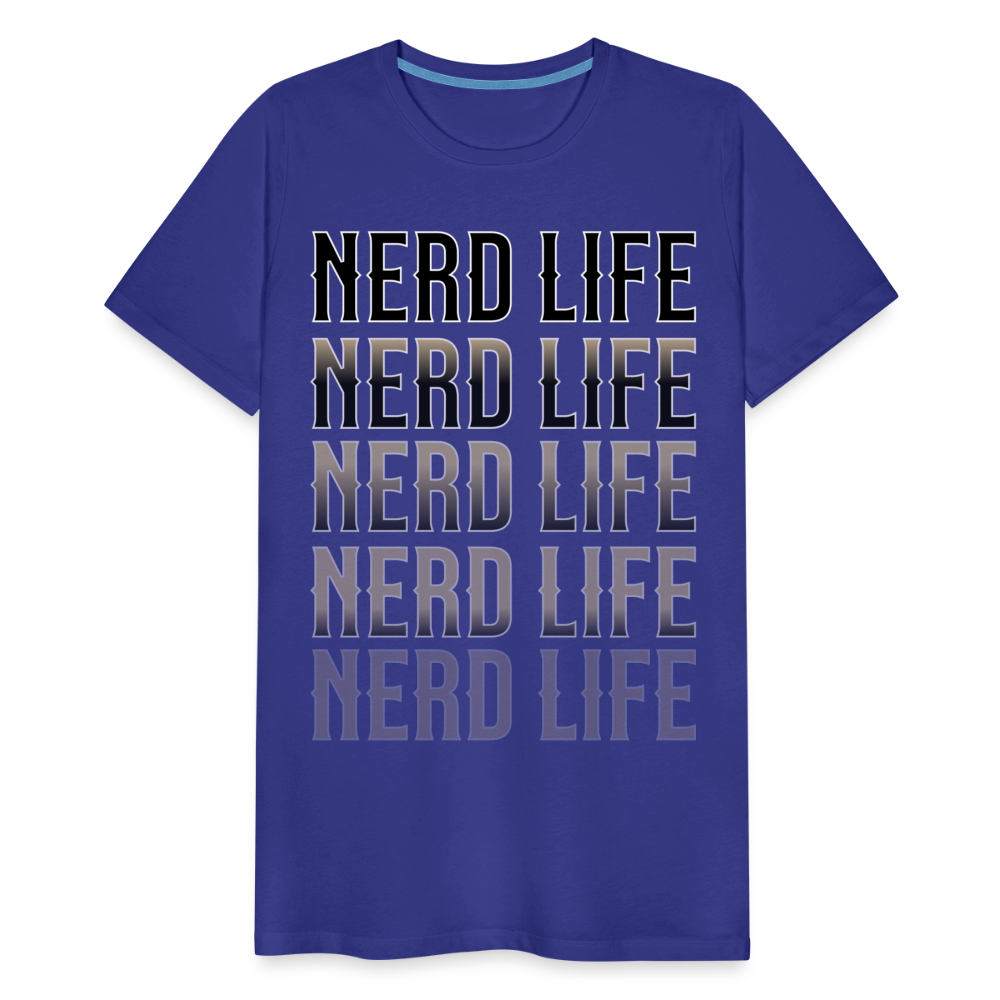 Nerd Life Repeat Fader Men's Premium T-Shirt - royal blue