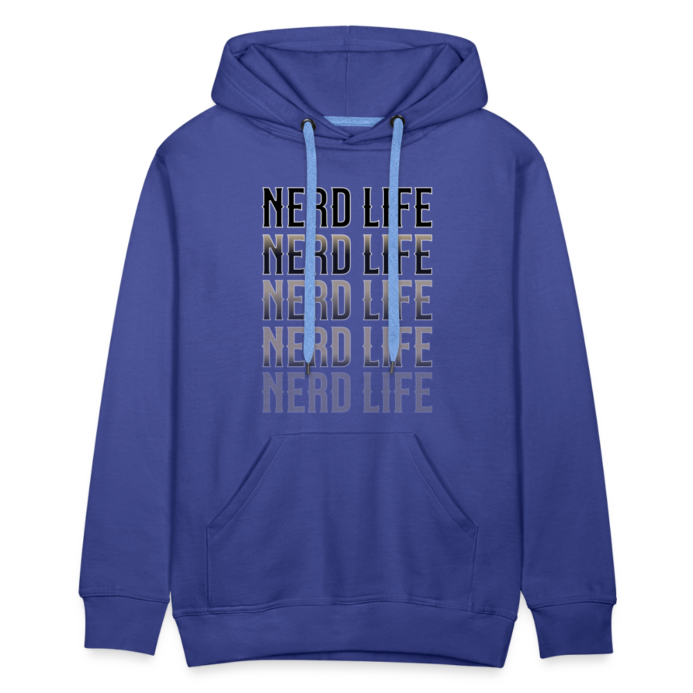 Nerd Life Repeat Fader Men’s Premium Hoodie - royal blue