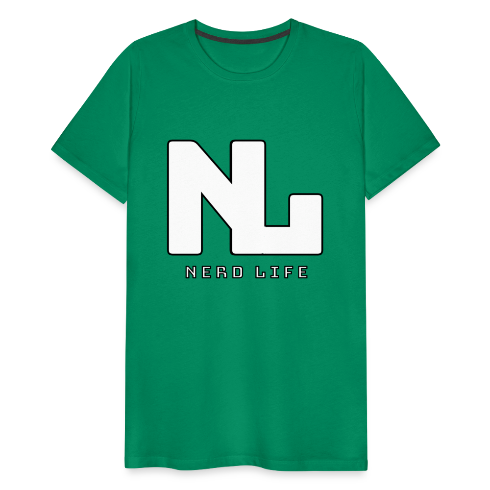 Nerd Life Graphic Men's Premium T-Shirt - kelly green