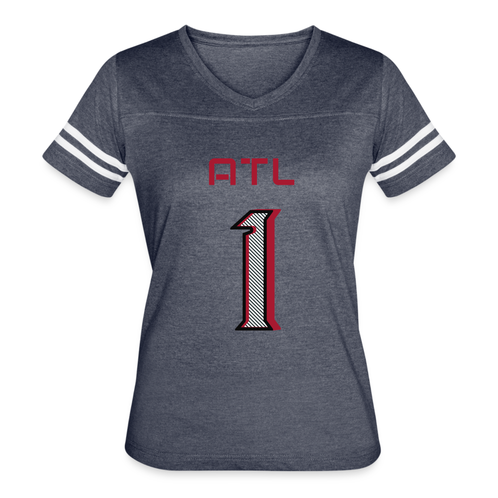ATL Nerd Life Women’s Vintage Sport T-Shirt - vintage navy/white
