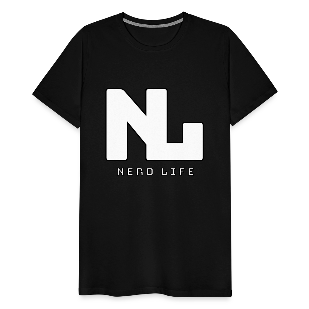 Nerd Life Graphic Men's Premium T-Shirt - black