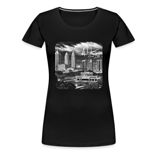 ATL Nerd Life CityScape Women’s Premium T-Shirt - black