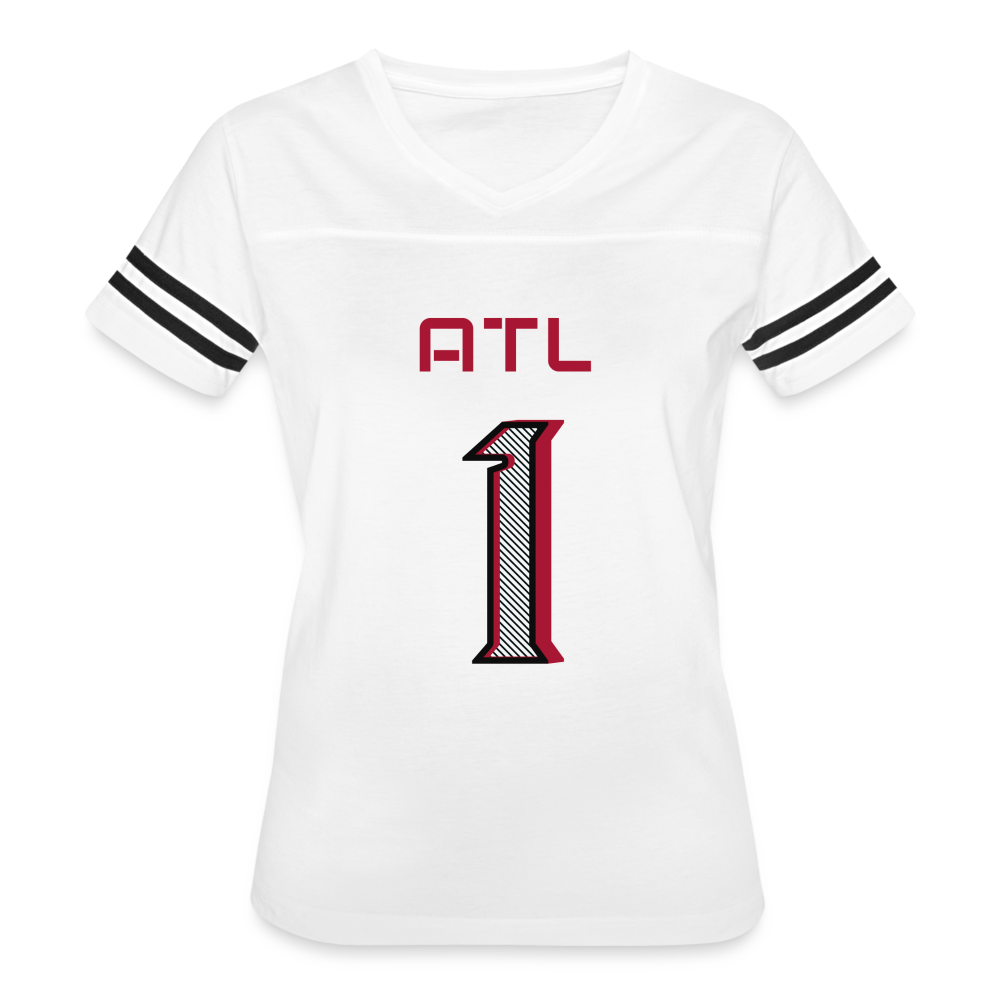 ATL Nerd Life Women’s Vintage Sport T-Shirt - white/black
