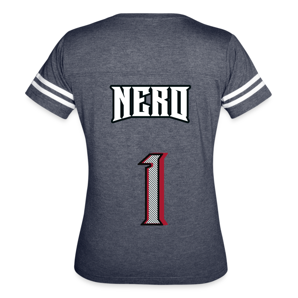 ATL Nerd Life Women’s Vintage Sport T-Shirt - vintage navy/white