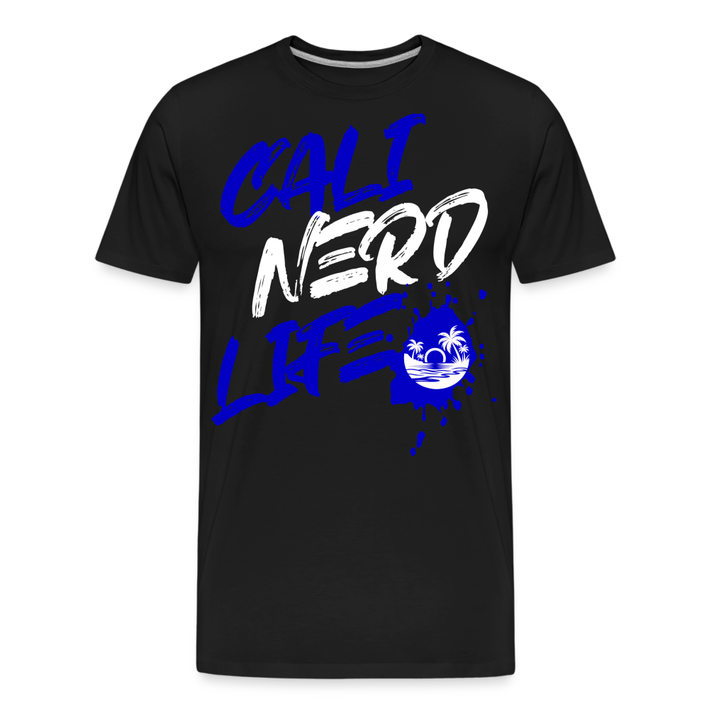 Cali Nerd Life Graphic Men’s Premium Organic T-Shirt - black