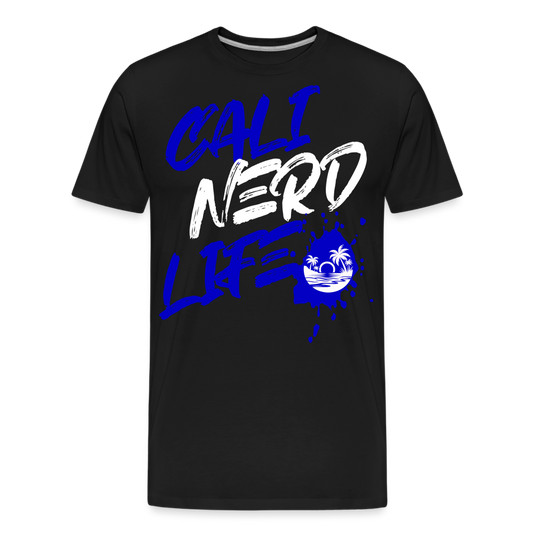 Cali Nerd Life Graphic Men’s Premium Organic T-Shirt - black